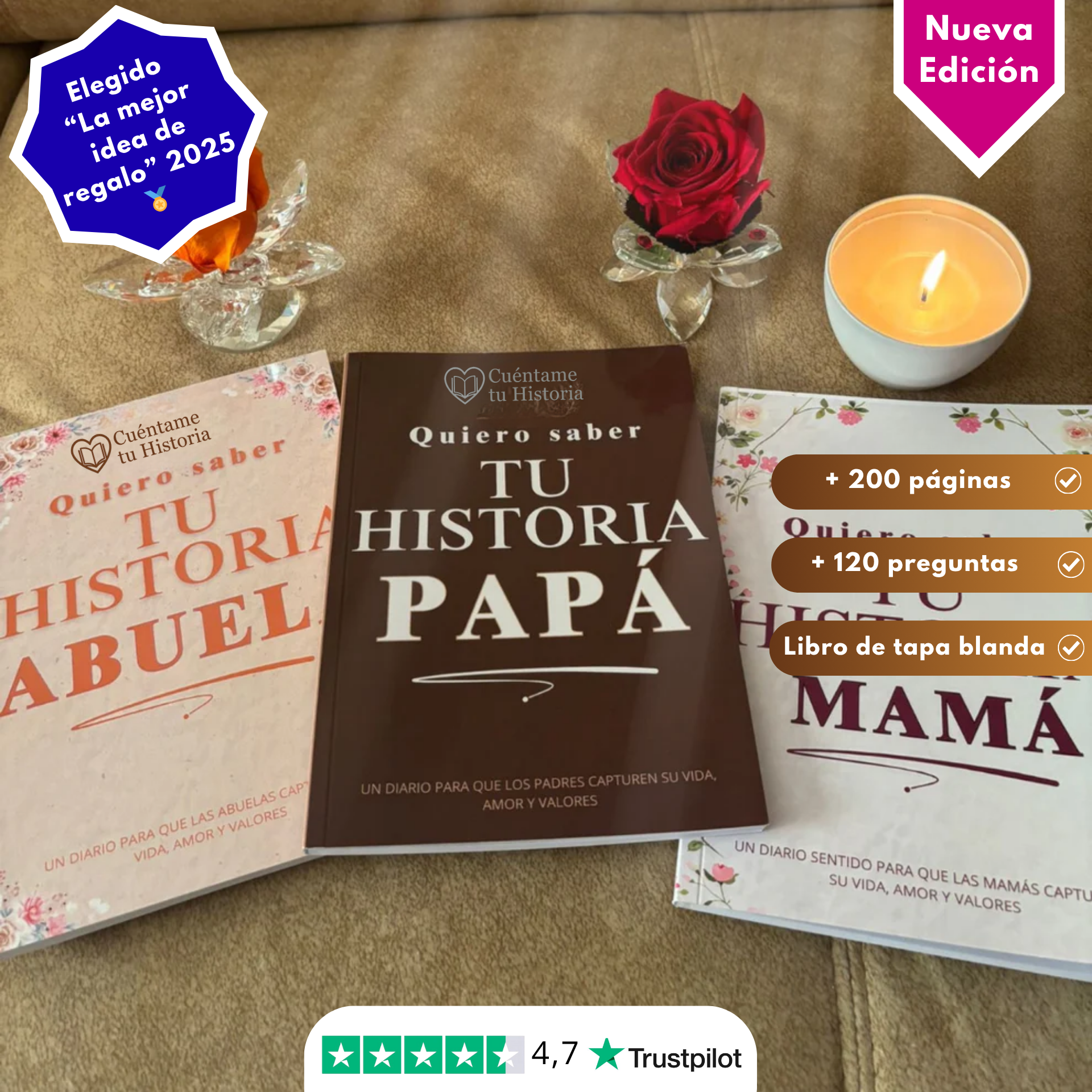 Cuéntame tu Historia — Ediciones para cada miembro de la familia